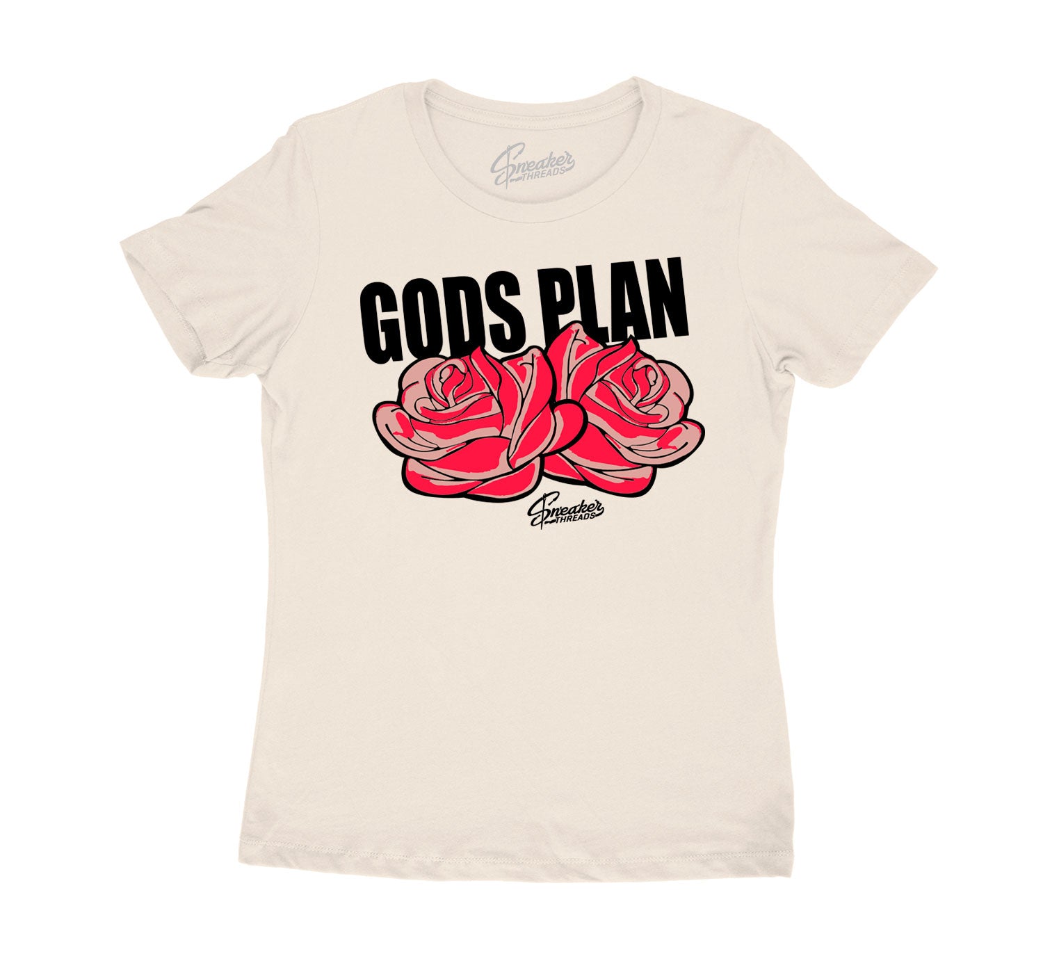 Womens Rust Pink Shirt - Gods Plan - Natural