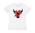 Fire Red Jordan 4 sneaker collection matching with womens t shirts