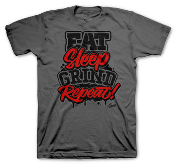 Retro 14 Quilted Shirt - Repeat - Charcoal