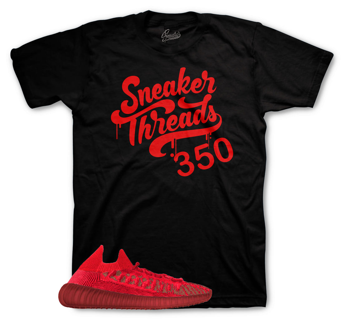 Yeezy 350 slate red sneaker tees