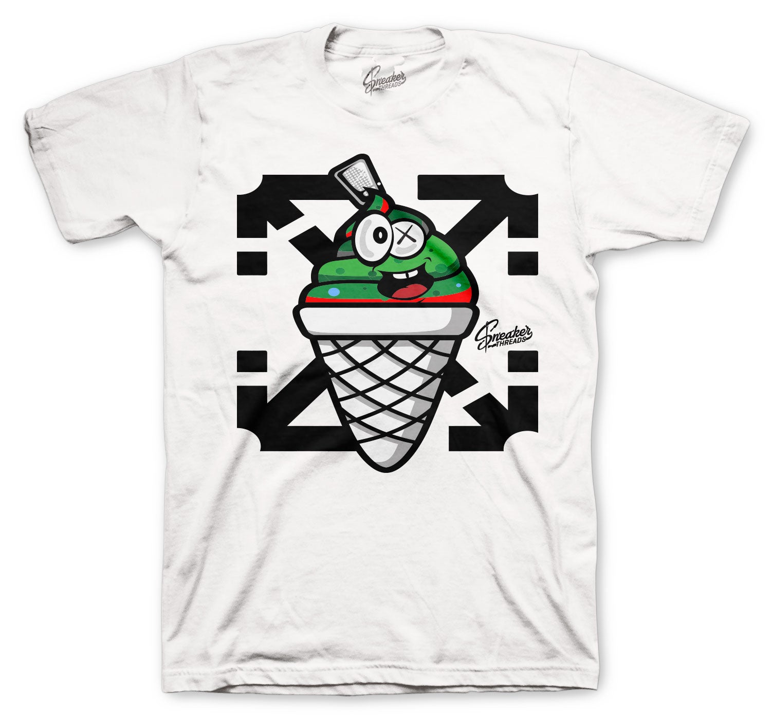 Retro 1 Lucky Green Shirt -  Lucky Charm - White