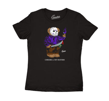 Womens Dark Concord 12 Shirt - Jason Bear - Black