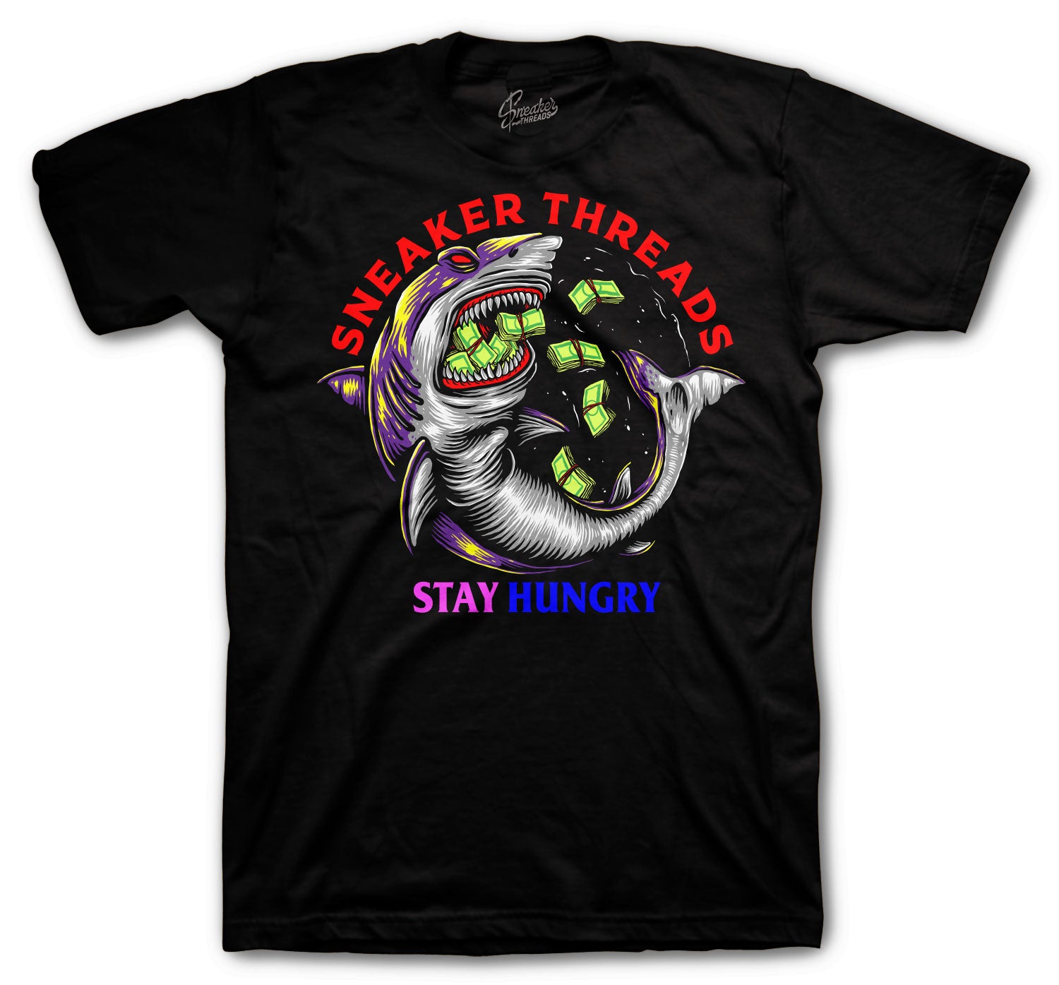 Retro 5 What The Shirt - Stay Hungry - Black
