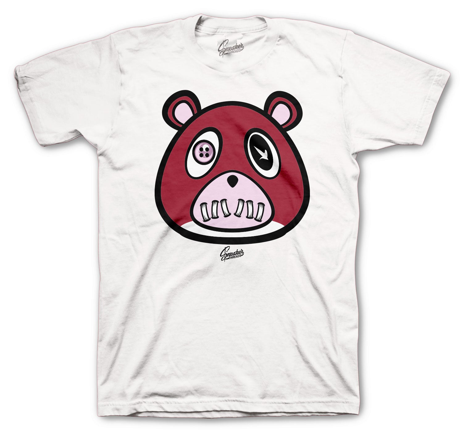 Retro 5 Pink Foam Shirt - ST Bear - White