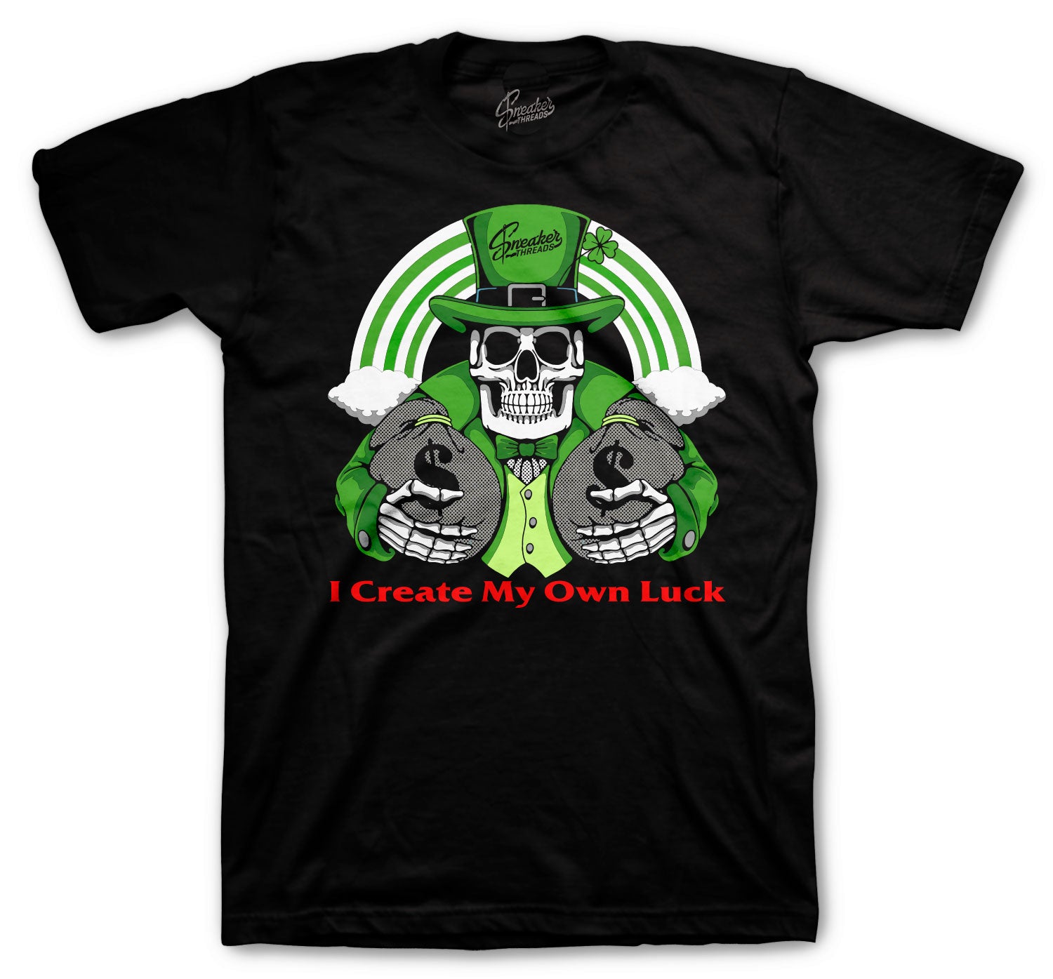 Retro 1 Lucky Green Shirt - Own Luck - Black
