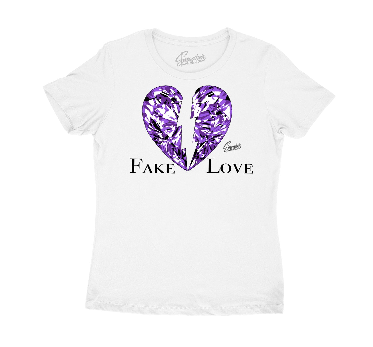 Womens Flint 7 Grey Shirt - Love - White