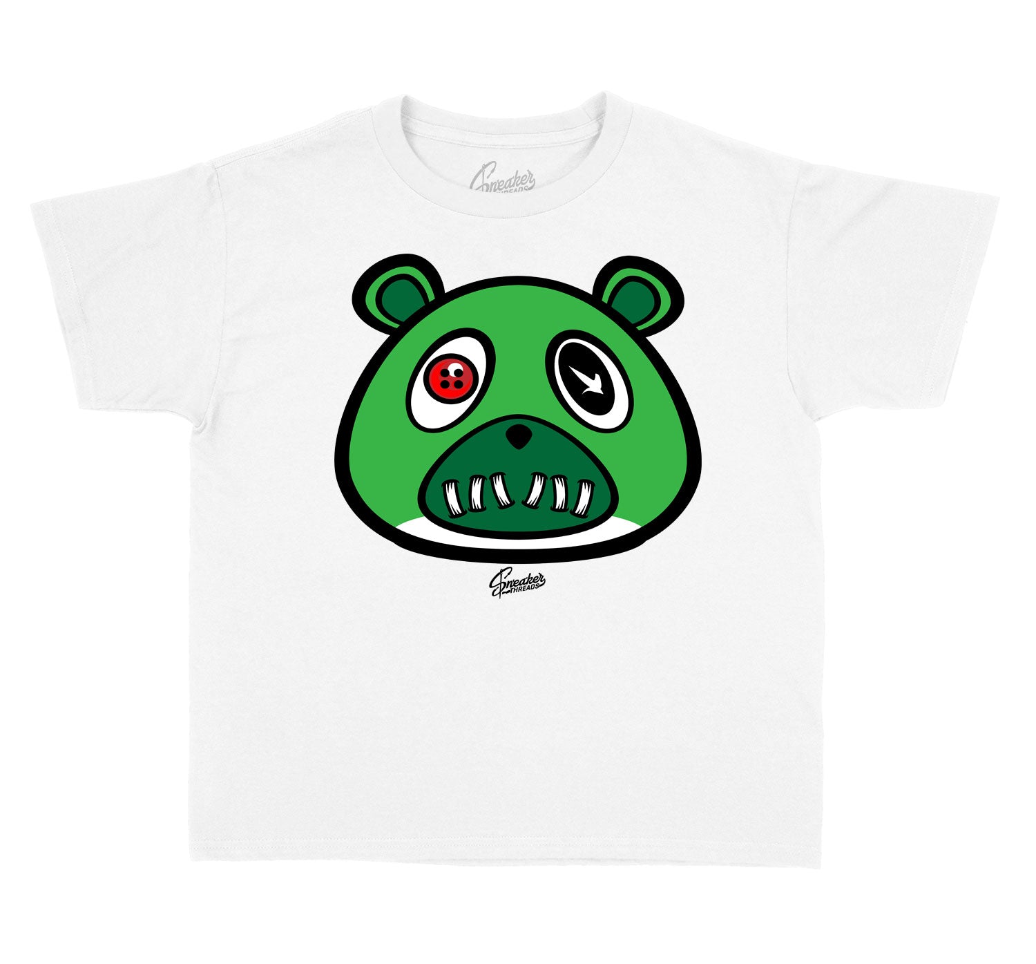 Kids Lucky Green 1 Shirt - ST Bear - White