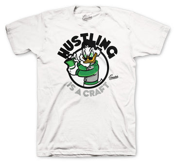 Retro 13 Lucky Green Shirt - Crafting - White