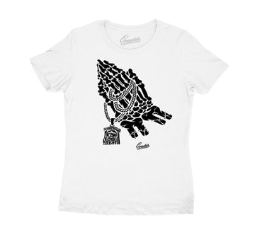 Womens Moonlight Shirt - Hands - White