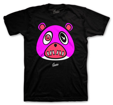 Retro 14 Shocking Pink Shirt - ST Bear - Black