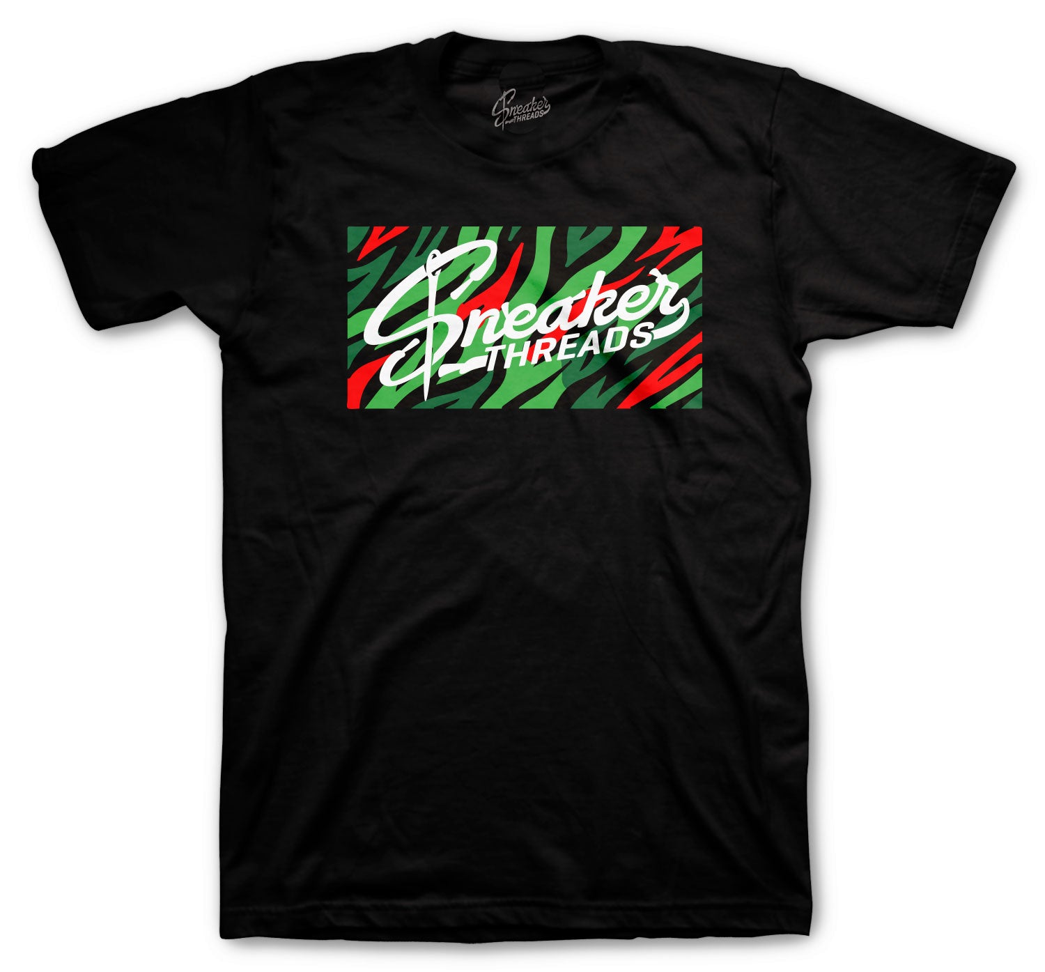 Retro 1 Lucky Green Shirt - ST Zebra Box - Black