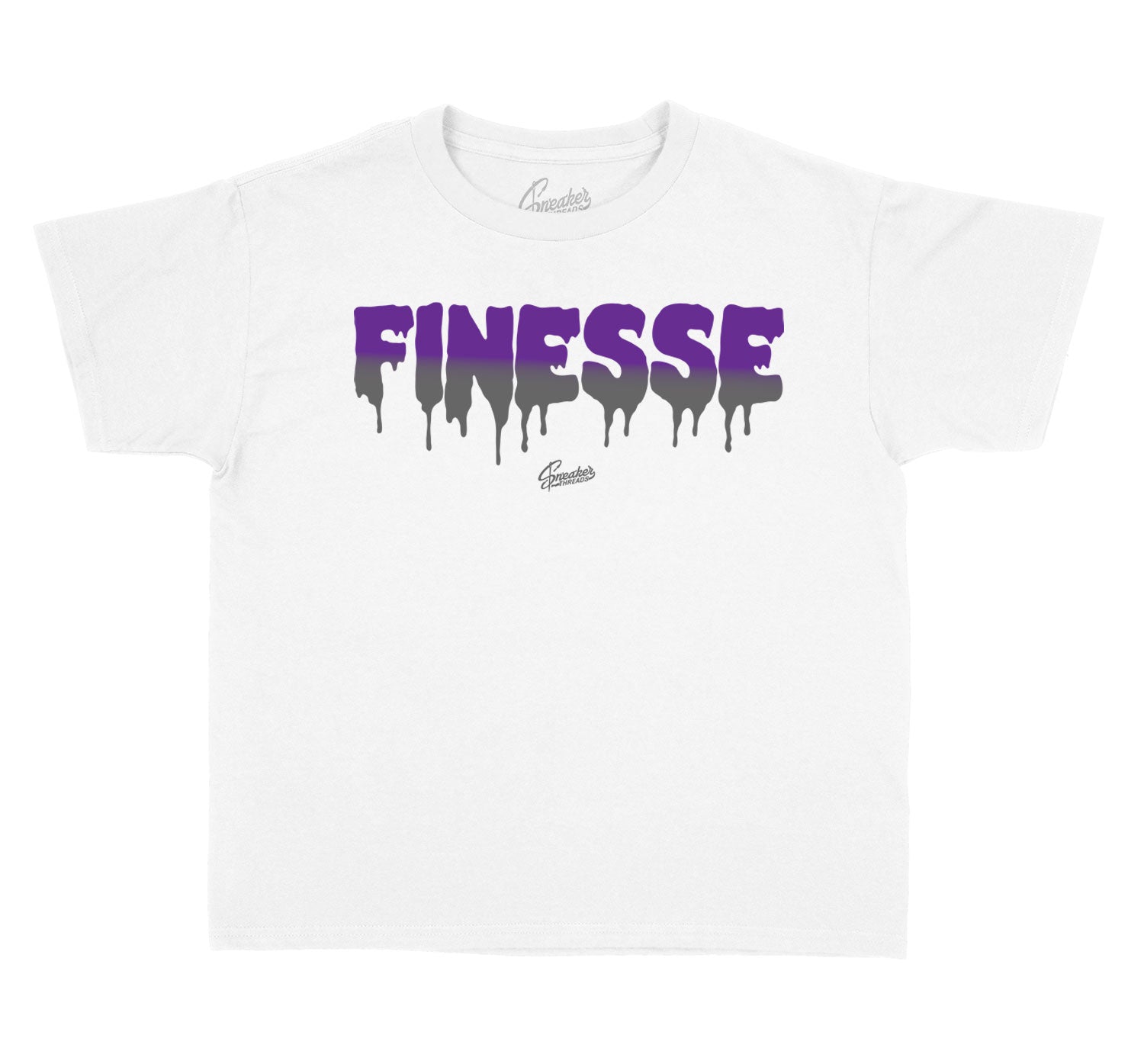 Kids Flint 7 Grey Shirt - Finesse - White