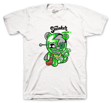 Retro 13 Lucky Green Shirt - Voodoo Bear - White