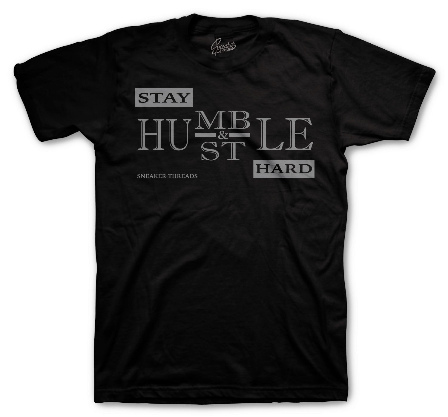 Foamposiite Black Mini Swoosh Humble shirts to match best with sneaker