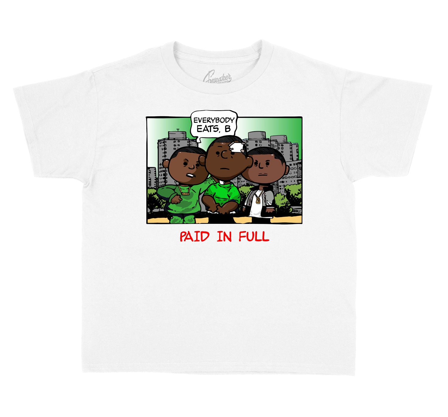 Kids Lucky Green 1 Shirt - Paid Peanuts - White