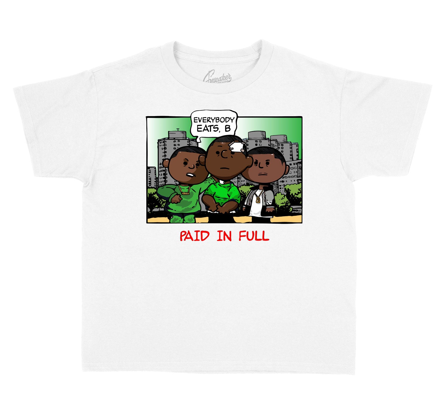 Kids Lucky Green 1 Shirt - Paid Peanuts - White