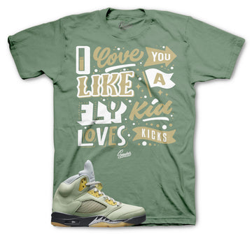 Jordan 5 Jade Horizon Sneaker Tees