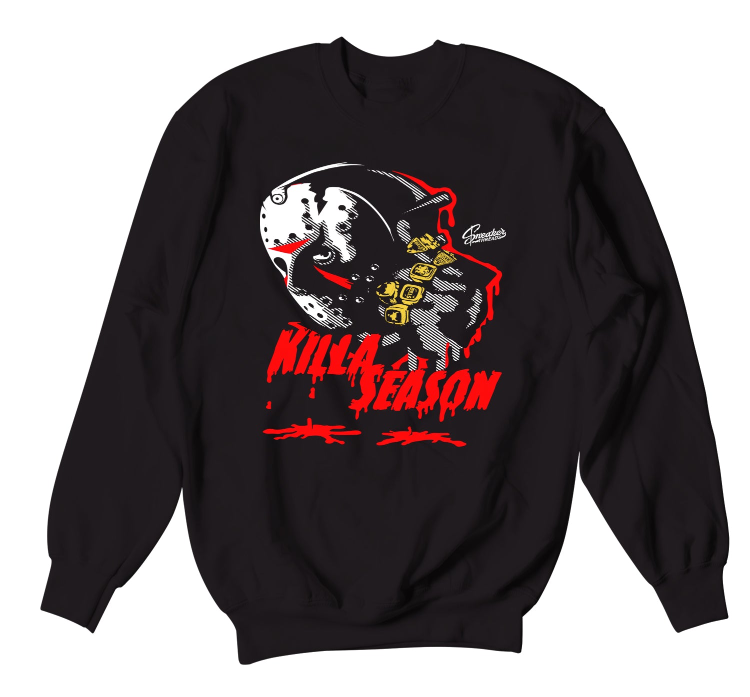Retro 12 Super Bowl Sweater - Killa Season - Black
