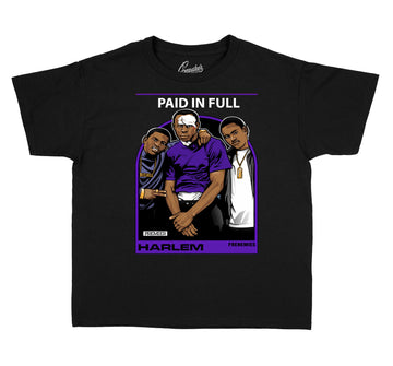 T shirt collection for kids made to match the Jordan 12 dark concord