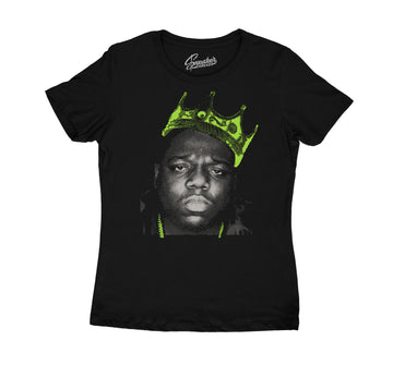 Womens Electric Green 6 Shirt - NY Crown - Black