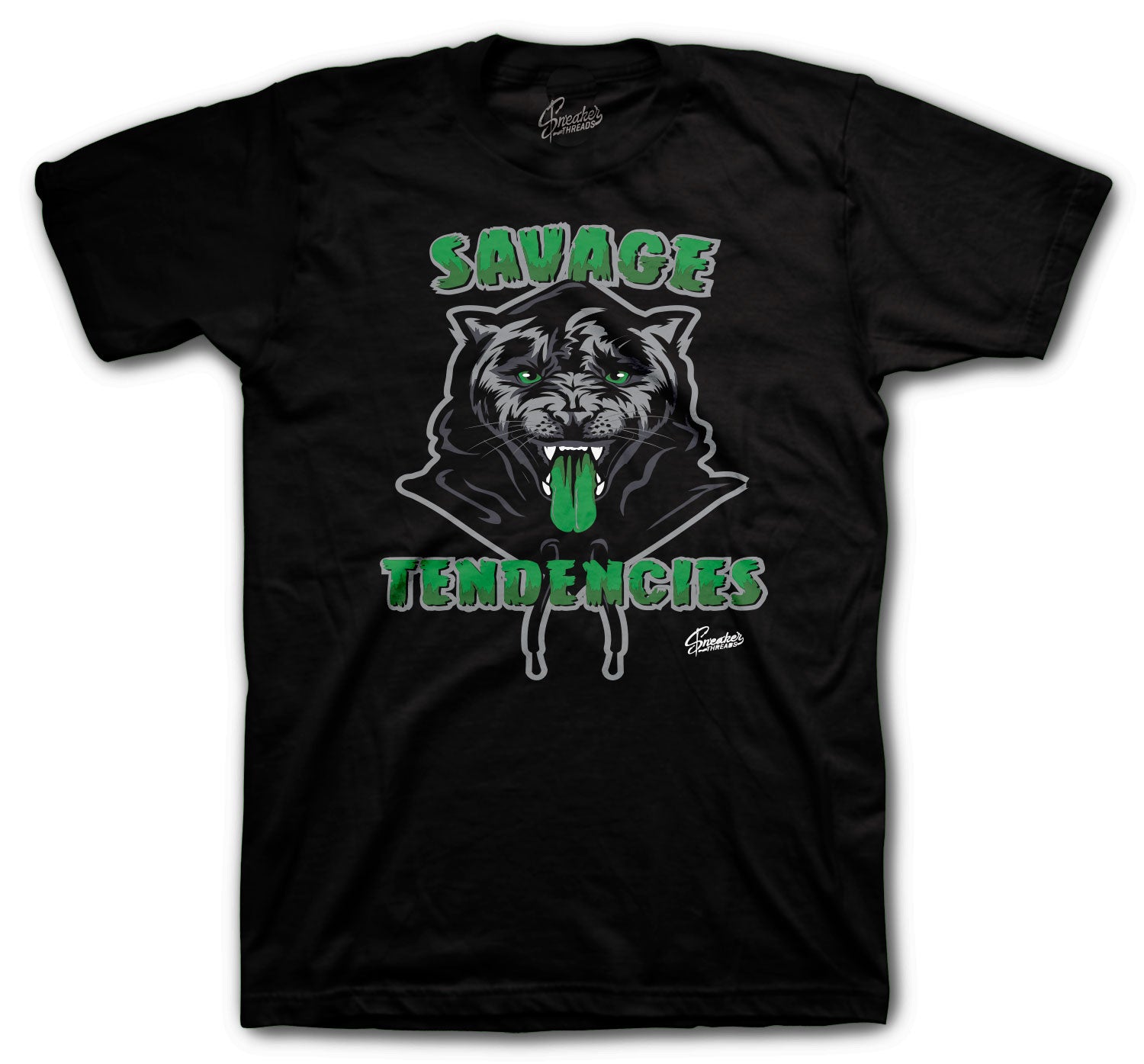 Retro 13 Lucky Green Shirt - Savage Tendencies - Black