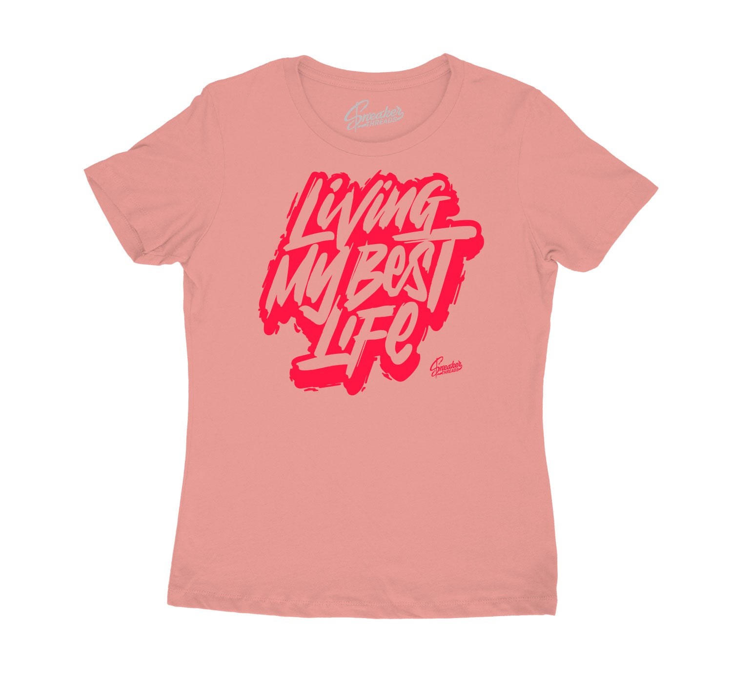 Womens Rust Pink Shirt - Living Life - Pink