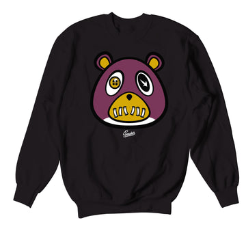 Retro 6 Singles Day Sweater - ST Bear - Black