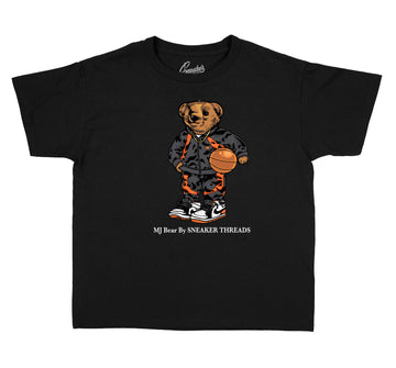 Kids Electro Orange 1 Shirt - MJ Bear - Black