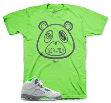 Retro 5 Green Bean Shirt - St Bear - Green Bean