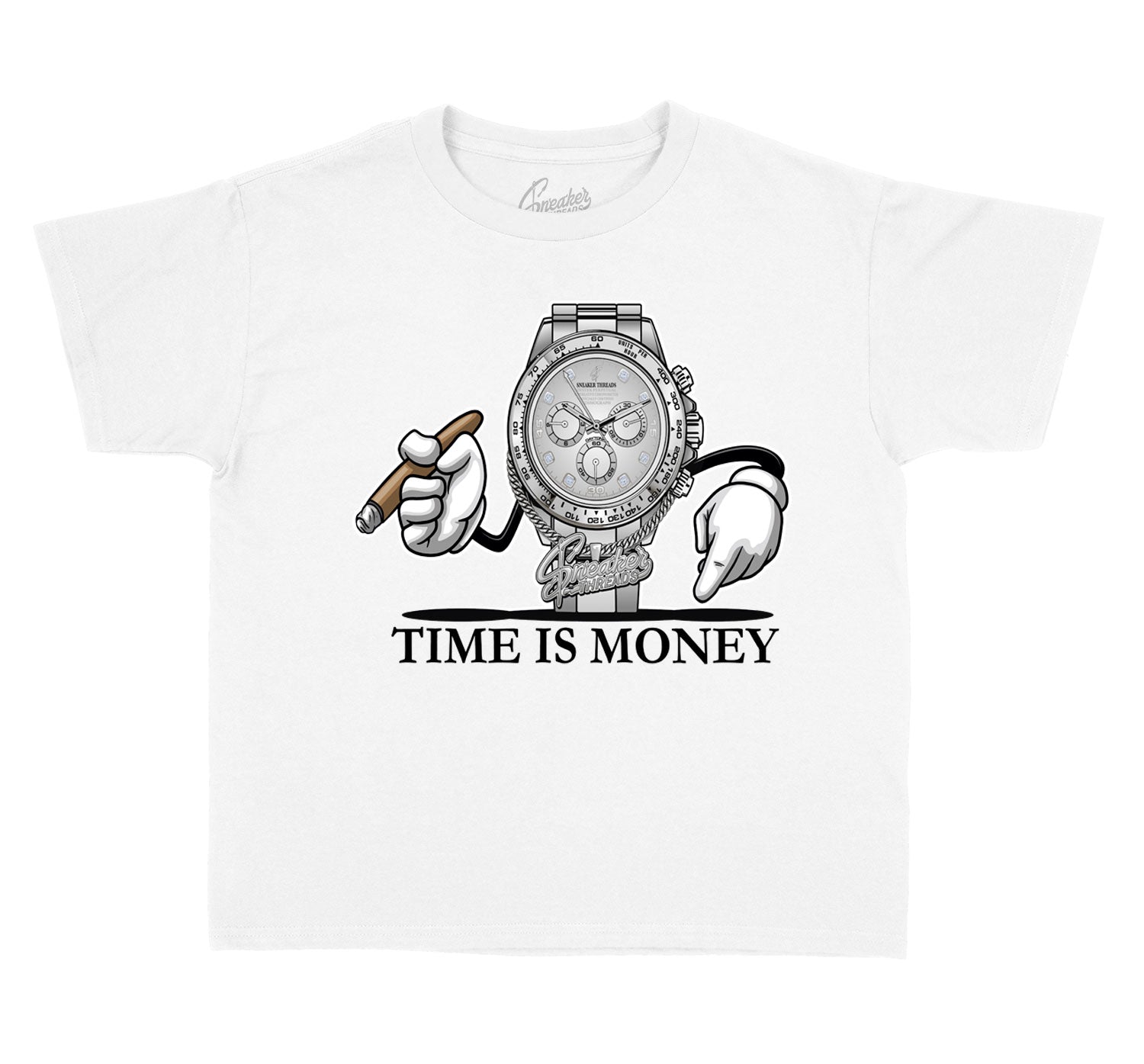 Kids Silver Toe 1 Shirt - Grind Time - White