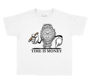 Kids Silver Toe 1 Shirt - Grind Time - White