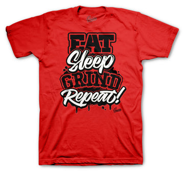 Retro 4 Fire Red Shirt -Repeat - Red