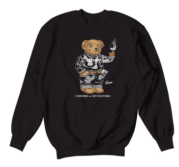 Retro 5 Anthracite Sweater - Cheers Bear - Black