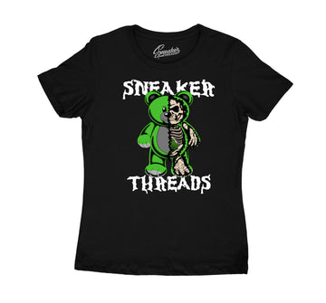 Womens Pine Green 3 Shirt - Play Bear - Black