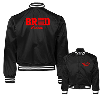 Retro 11 Bred Jacket - Bred Logo - Black