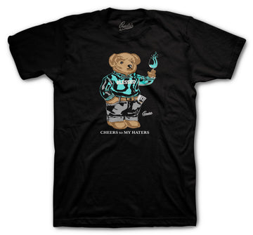 Retro 1 Light Army Shirt - Cheers Bear - Black