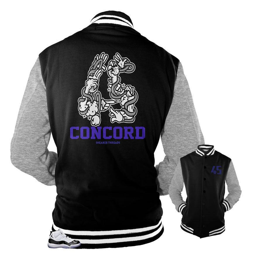 Jordan 11 concord varsity jacket | Matching jacket for concord 11s.