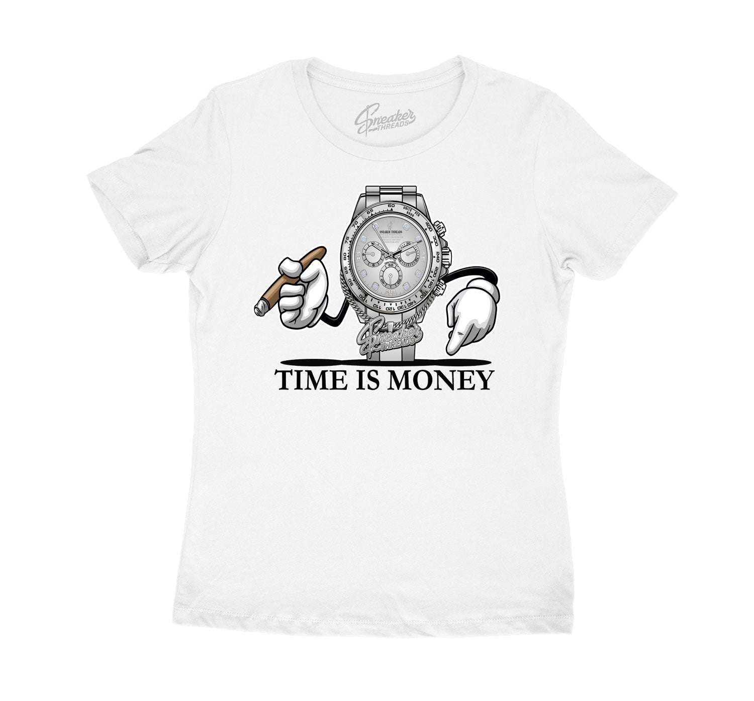 Womens Silver Toe 1 Shirt - Grind Time - White