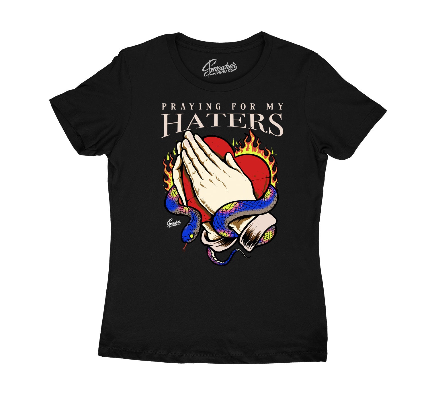 Womens Wild Things 4 Shirt - Pray For My Haters - Black