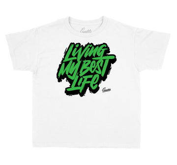 Kids Lucky Green 1 Shirt - Living Life - White