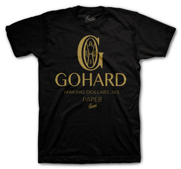 JOrdan 1 Black Gold Sneaker collection the goes with mens t shirts