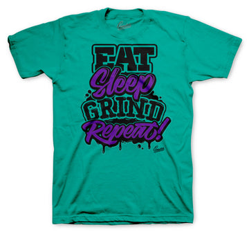 Grape Purple Jordan 5 sneaker collection matches with guys t shirt collection 