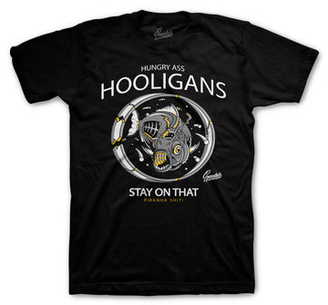 Retro 3 Cool Grey Shirt - Hooligans - Black