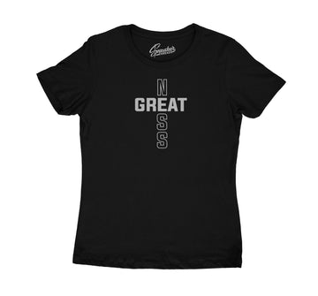 Womens Jubilee 11 Shirt - Greatness Cross - Black