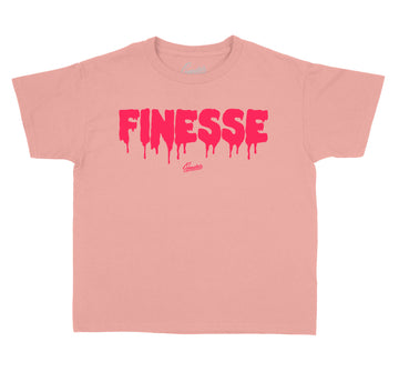 Kids Rust Pink Shirt - Finesse - Pink