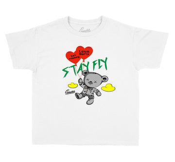 Kids Rasta 4 Shirt - Money Over Love - White