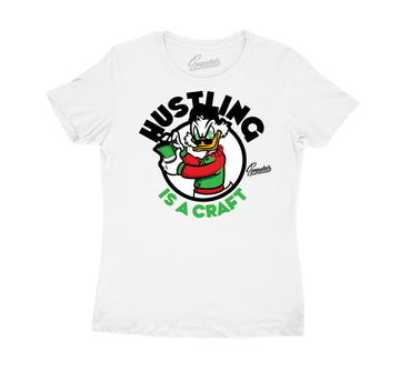 Womens Lucky Green 1 Shirt - Crafting - White