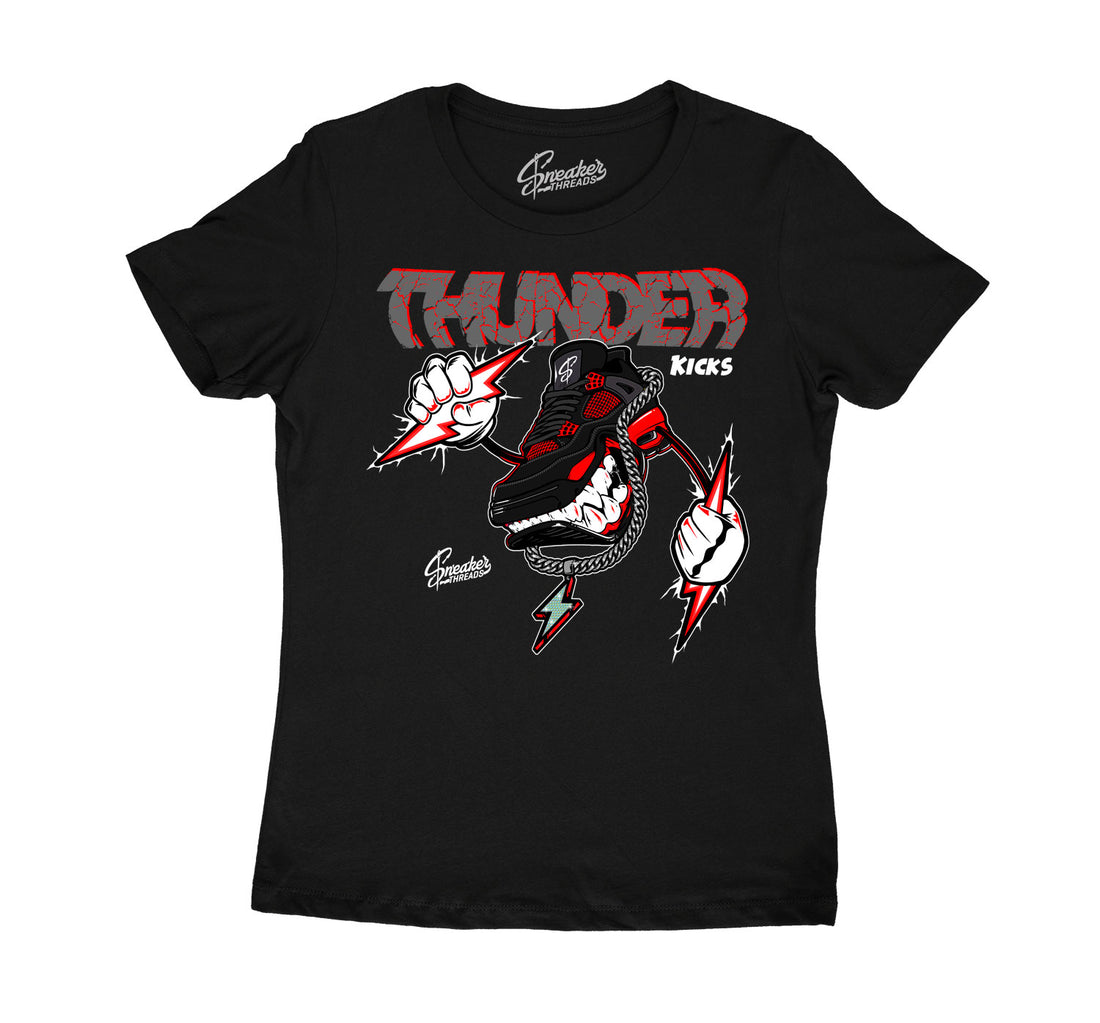 Jordan retro 4 red thunder Frenemies Ladies shirt to match perfect Thunder 4s release