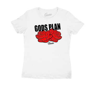 Womens Satin Snake 1 shirt - Gods Plan - White