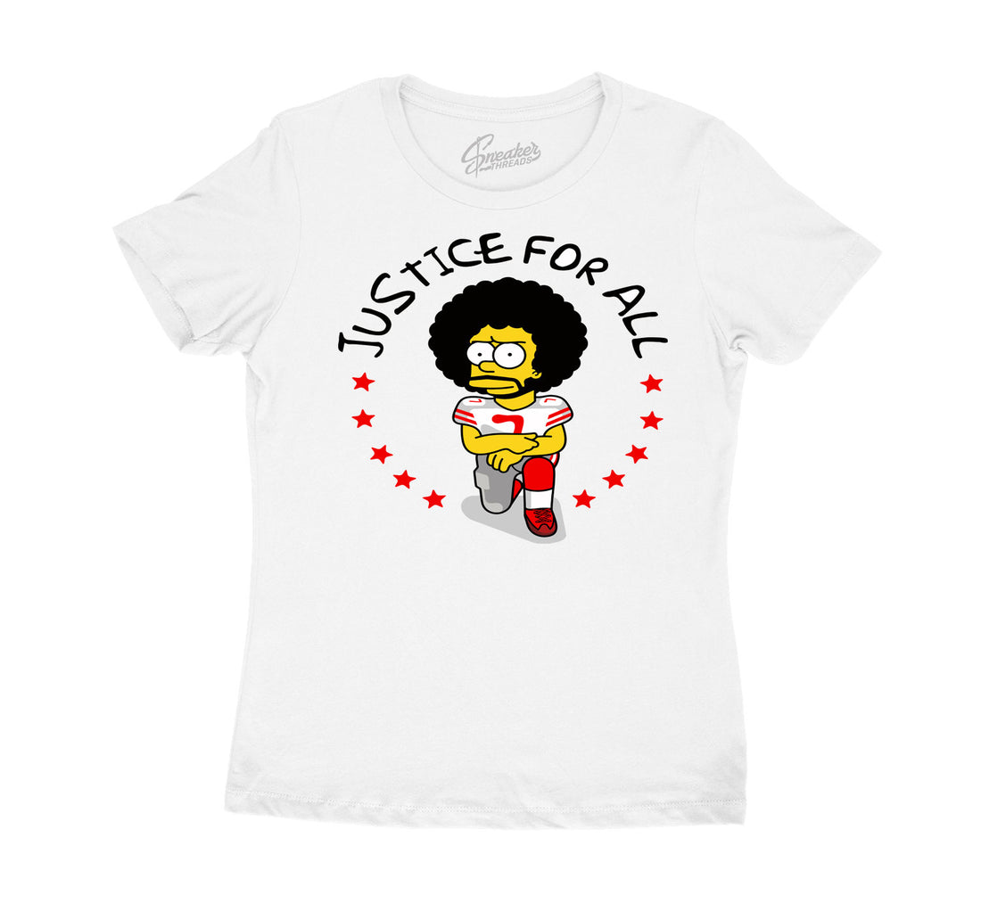 T shirt for women matching with Jordan 4 fire red sneakers
